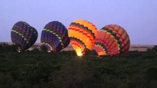 Typical windy inflation in the Massai Mara (KENYA)