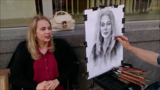портрет на московском  Арбате
