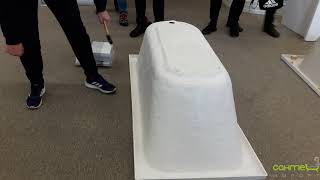 Тест акриловой ванны Ravak. Удары молотком по наружной части ванны. Не монтаж! (santehimport.ua)