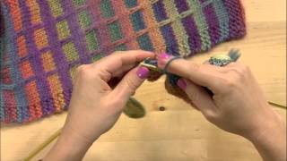 How to Knit a Scarf -- Mock Plaid Knit Pattern