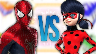 ЛЕДИ БАГ VS ЧЕЛОВЕК ПАУК | СУПЕР РЭП БИТВА | Spiderman ПРОТИВ Miraculous Ladybug