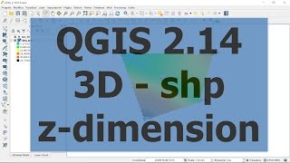 QGIS 2.14 shapefile 3D - z dimension