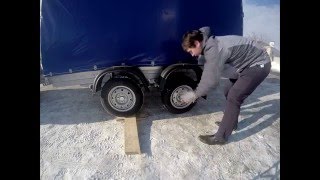 Замена колеса без домкрата. Прицеп МЗСА 817732. ЦЛП АРИВА.