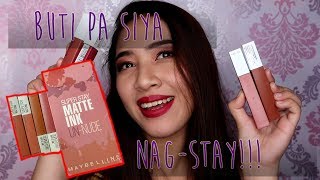 Maybelline Superstay Matte Ink Un-Nudes Swatches