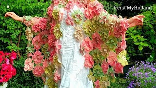 Alize yarn/ Show/ Шаль цветочная крючком/Gehaakte bloemen omslagdoek/ Crocheted shawl flower/