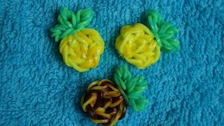 Фигурки из резинок. Фигурка из резинок "Ананас" на крючке