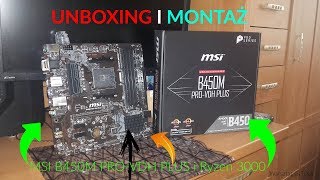 UNBOXING I MONTAŻ - MSI B450M PRO-VDH PLUS i Ryzen 3000 - Warsztat GITIXa
