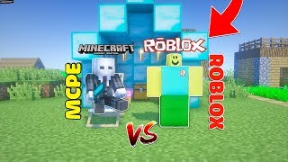 1 NGÀY SỐNG CHUNG VÀ BẢO VỆ NHÂN VẬT ROBLOX DỄ THƯƠNG TRONG MCPE | Thử Thách SlenderMan