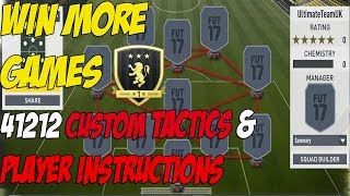 FIFA 18 - 41212 (Wide) Custom Tactics and Player Instructions | Full EXPLANATION