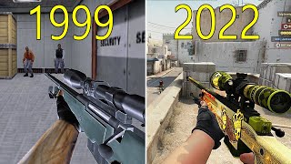 Evolution of Counter Strike 1999-2018