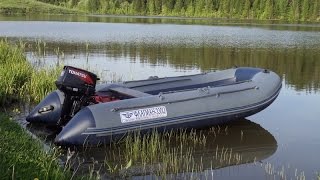 Лодка Флагман 330U с мотором Tohatsu 9.8. Интерцептор.Разгон до 36 км/ч