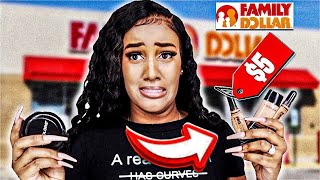 FULL FACE OF DOLLAR TREE MAKEUP!?