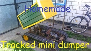 Tracked minidumper. Gearbox