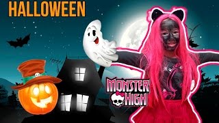 ХЭЛЛОУИН Аквагрим Макияж Соня Кэтти Нуар Монстерхай Catty Noir Monster High makeup Happy Halloween