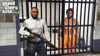 BECOMING A PRISON GUARD!! (GTA 5 Mods PLAY AS A COP MOD)