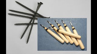 Мини РЕЗЦЫ из САМОРЕЗОВ / Cutters on Wood
