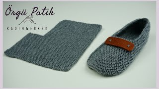örgü patik kadın&erkek için / kolay örgü modelleri / Figen Ararat