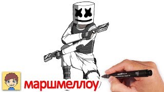 как нарисовать маршмеллоу: полицейский
