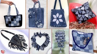 Old Jeans Reuse Craft Ideas !!! DIY Old Clothes || Best Out of Waste