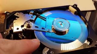 What it looks like inside a hard drive