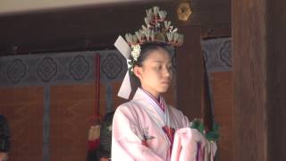 2014年　住吉大社　卯之葉神事②　神楽・熊野舞