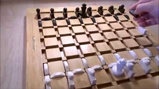 Bulltricker : Présentation de ce jeu de réflexion (sur plateau de jeu en bois)