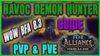 WoW 8.3 Havoc Demon Hunter BEST PVP & PVE Talents AZ Traits Explained
