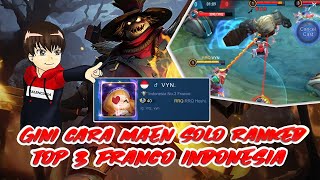 RRQ VYN : BEGINI JADINYA VYN SOLO RANKED PAKE FRANCO