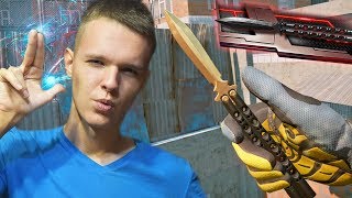 ВЫБИЛ ЗОЛОТУЮ НОЖ-БАБОЧКУ В WARFACE !!! - БИТВА 1Х1 С ДЕВУШКОЙ!
