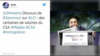Après le discours d’Éric Zemmour sur LCI, des centaines de téléspectateurs saisissent le CSA