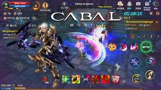 Cabal Mobile 카발 모바일 - Gladiator Level 139 Solo Dungeons B2F Gameplay Lycanus Weapon