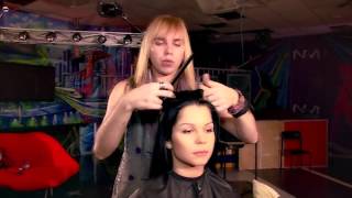 Anton_Mukhin_Stylist  Стрижка для длинных волос + асимметричная прическа.