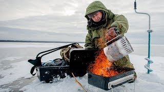 Ладога, зимняя рыбалка с грилем. Зимняя рыбалка на окуня