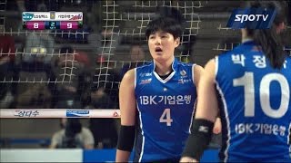 [프로배구] 김희진의 진가를 볼 수 있는 연속득점! (01.06)