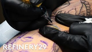 What Getting A Tattoo Really Looks Like Up Close | Macro Beauty | Refinery29