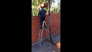 Самодельный кран для кладки керамических блоков
