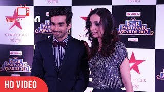 Sanaya Irani And Mohit Sehgal At Star Parivaar Awards 2017 | Viralbollywood