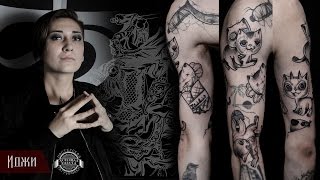 Иджи Тредгуд - 5 татуировок за 150 минут Crazy tattoo (Хорошая работа - Good Job Tattoo )