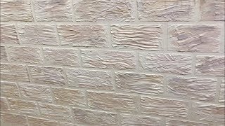 Необычная покраска декоративного кирпича. Brick wall painting design