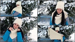 Пушистый бактус из ангоры спицами для начинающих. Мастер-класс