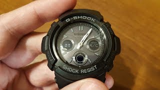 Casio G-Shock AWG-M100B-1AER - ustawienie synchronizacji radiowej [PL]