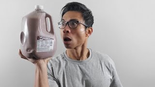 MUKBANG GALLON OF CHOCOLATE MILK CHUG CHALLENGE | EPIC FAIL?