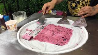 ТАЙСКОЕ САМОДЕЛЬНОЕ МОРОЖЕНОЕ ICE CREAM ROLL ЖАРЕНОЕ МОРОЖЕНОЕ
