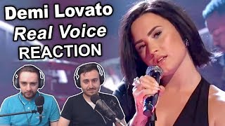 "Demi Lovato - Real Voice (Without Auto-Tune)" Reaction