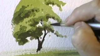 A Simple Tree - Watercolour Demonstration by PETER WOOLLEY