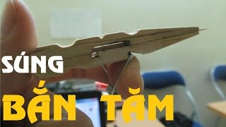 Làm Súng bắn Tăm từ Kẹp Gỗ - Làm đồ chơi