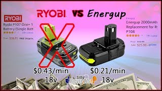 Energup 18v Lithium Battery for Ryobi One+ Tools Review
