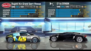ASPHALT 8 AIRBORNE: Bugatti 16.4 Grand Sport Vitesse VS GT by CITROEN (CHEAT UNAVAILABLE !!)