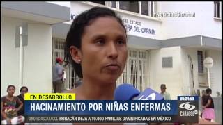 Hacinamiento en hospital por niñas enfermas supuestamente por vacuna de papiloma - 25 de Agosto 2014