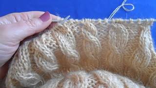 Вязание косы - Коса спицами из 4 петель